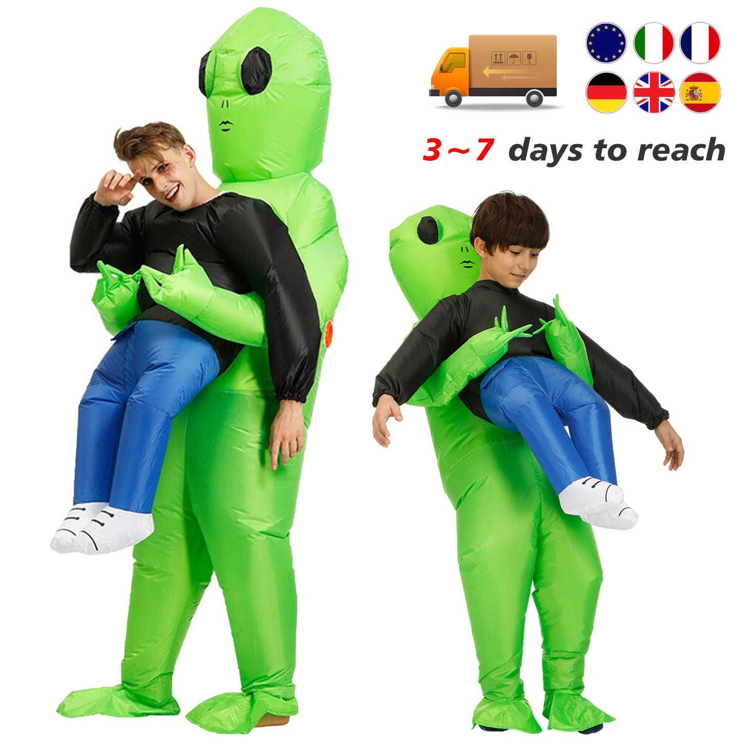 Green Alien Inflatable Costume