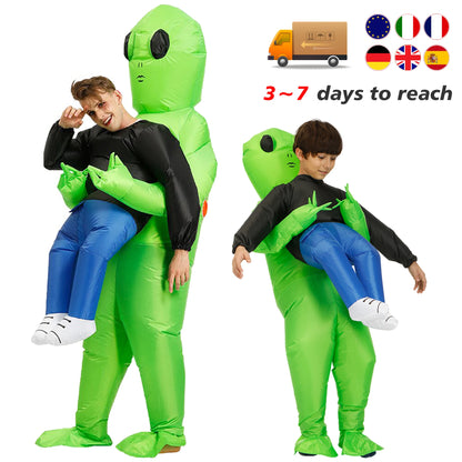 Green Alien Inflatable Costume