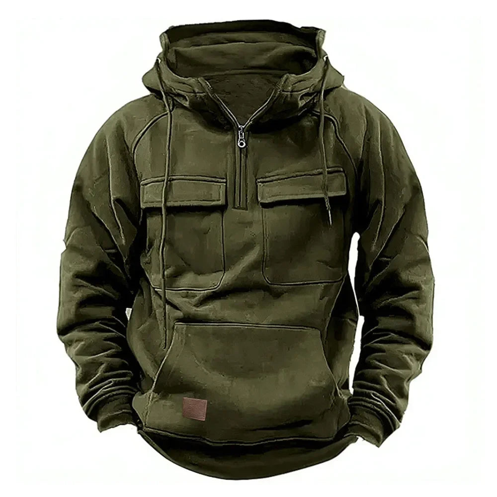 Tactical Fleece Hooded Jacket