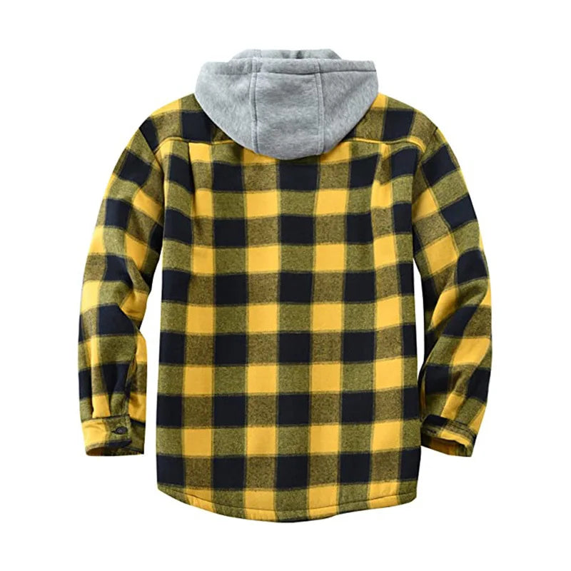 Men's Cozy Fleece Flannel Jacket