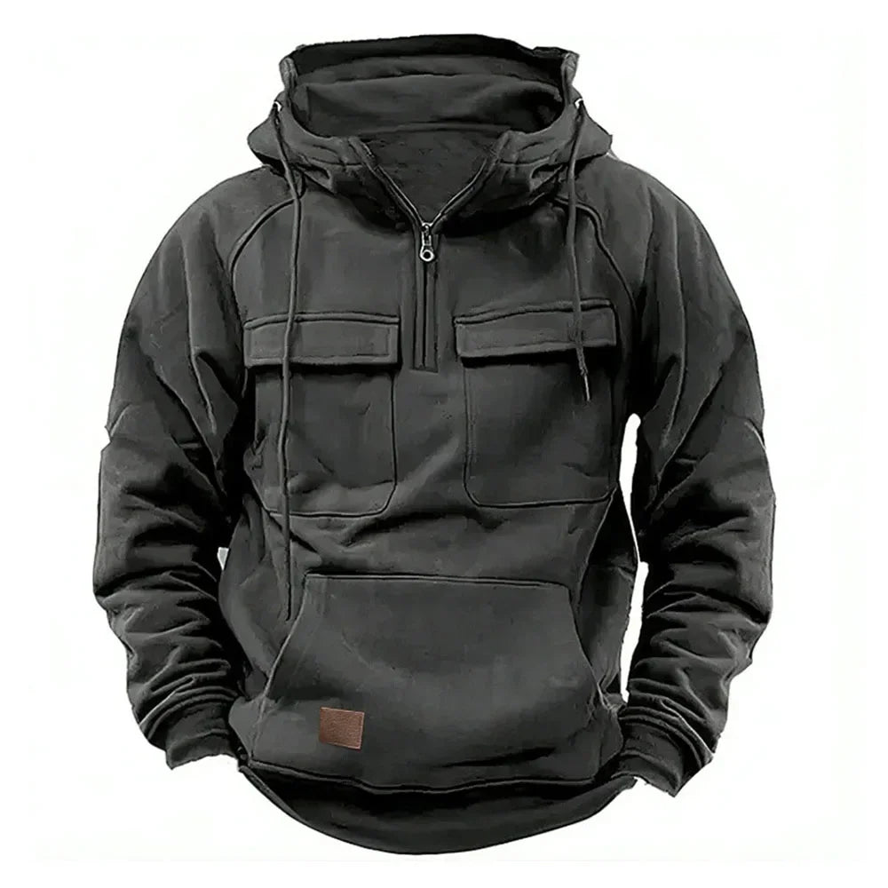 Tactical Fleece Hooded Jacket