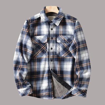 Sherpa Fleece Flannel Jacket