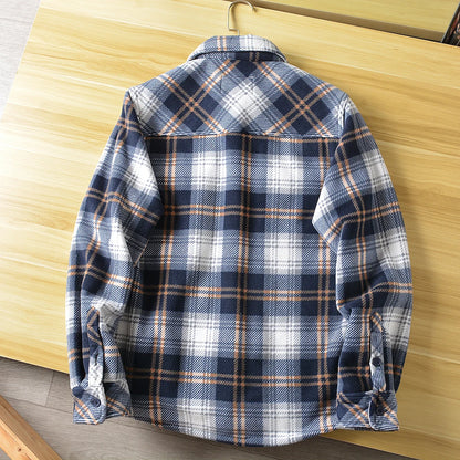 Sherpa Fleece Flannel Jacket