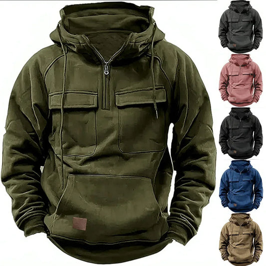 Tactical Fleece Hooded Jacket