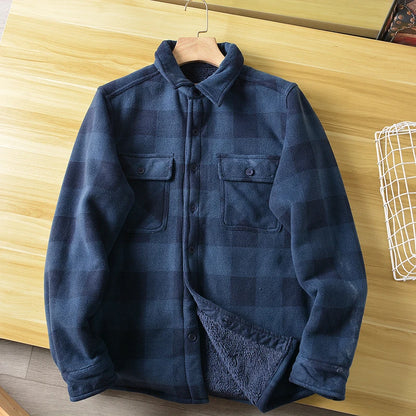 Sherpa Fleece Flannel Jacket