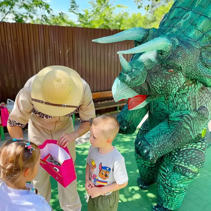 Epic Inflatable Triceratops Costume