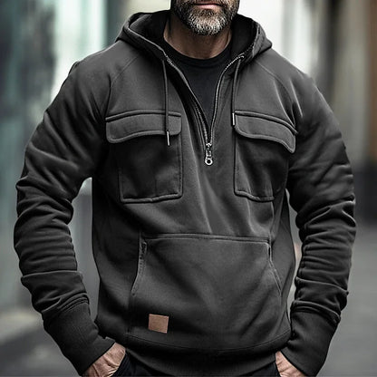 Tactical Fleece Hooded Jacket