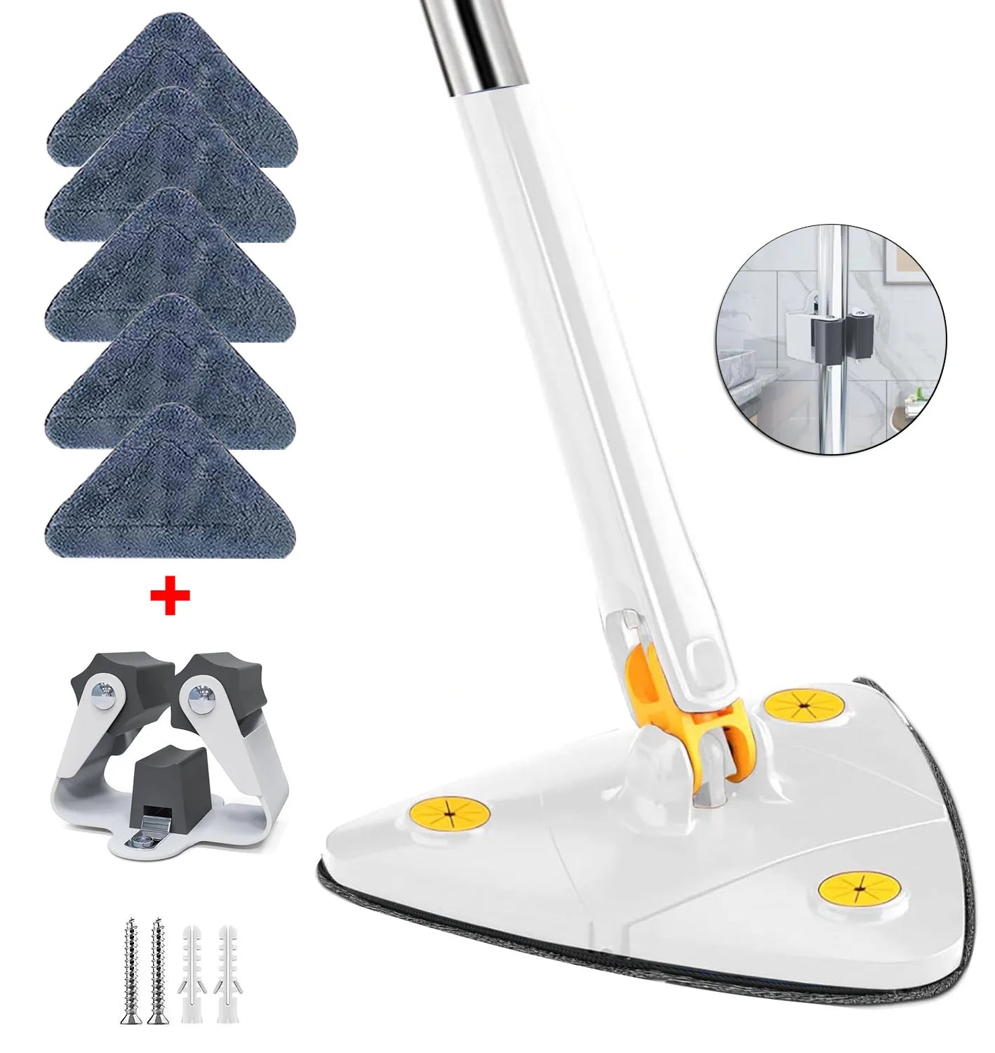 360-degree Telescopic Triangle Mop