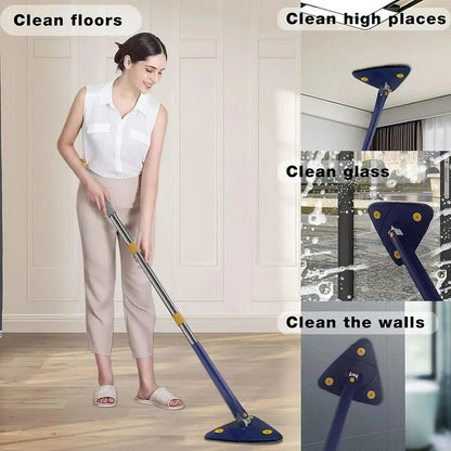 360-degree Telescopic Triangle Mop