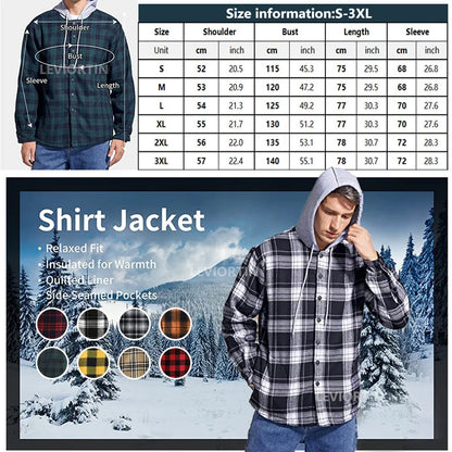 Men's Cozy Fleece Flannel Jacket